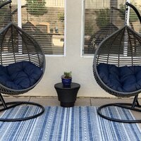 Modway Iwal Teardrop Outdoor Patio Swing Chair by Havenside Home